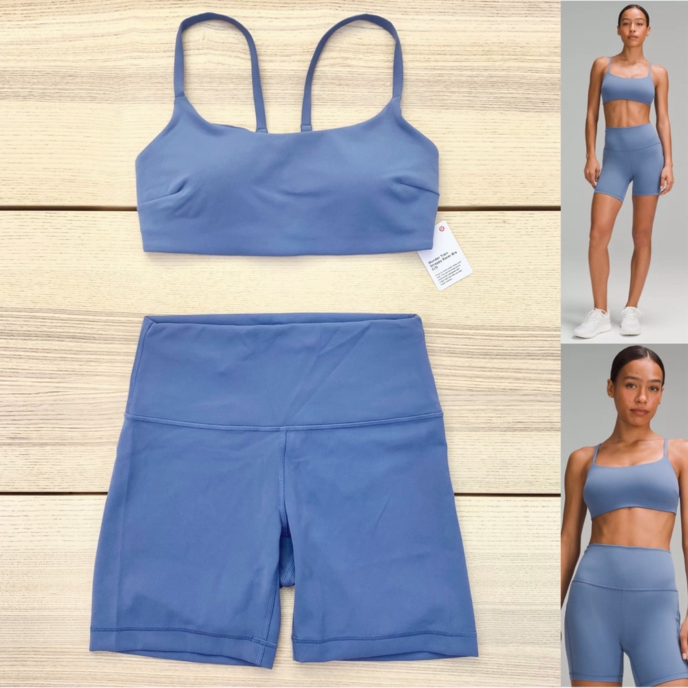 Lululemon Wunder Train Strappy Racer Bra and Wunder Train 6” Short - Size 6